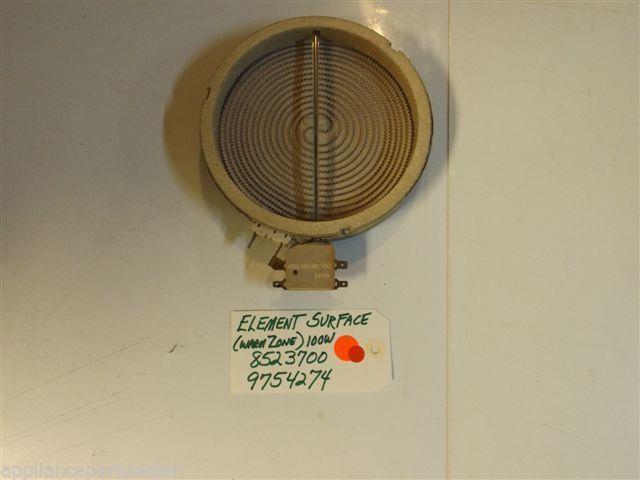Kitchen Aid STOVE 8523700 9754274 Element, Surface (warm Zone) 100W USED Kitchen Aid STOVE 8523700 9754274 Element, Surface (warm Zone) 100W USED
